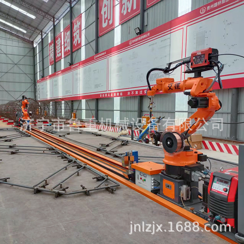 机器人焊接盖梁骨架片 智能双机器人焊接 盖梁骨架焊接机器人