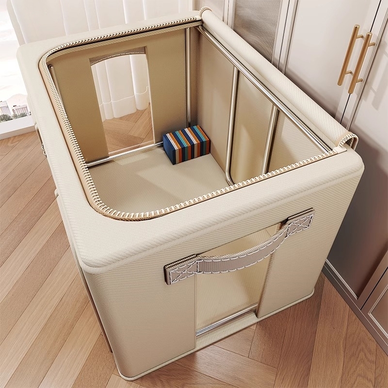 Clothes Storage Box Household Large-Capacity Quilt Clothing Box Artifact Wardrobe Organizer Fabric Storage Basket Clothes Storage Box Household Large-Capacity Quilt Clothing Box Artifact Wardrobe Organizer Fabric Storage Basket