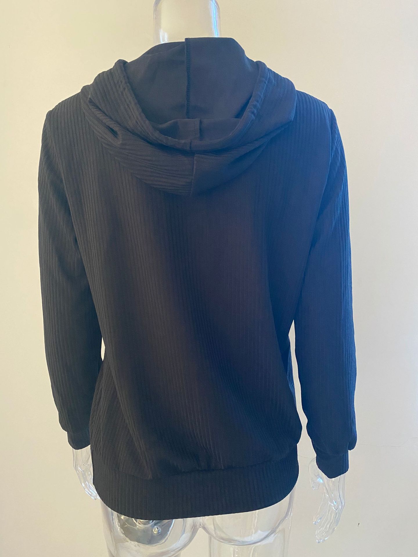 329g Weight Long Sleeve Sleeve Length Zipper Placket Type Regular Sleeve Sleeve Type Cotton Blend, Polyester Fabric Type Regular Top Length Hoodie Tops Type Daily Occasion Hooded Neckline Warm Function Loose Fit Type Solid Color Pattern Autumn Season Women's Gender Casual Style Women's Hoodie Long Sleeve Hoodies & Sweatshirts Casual Solid Color 13