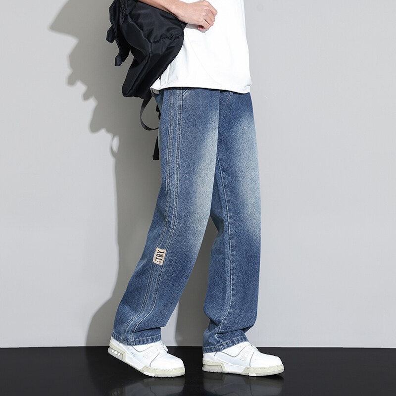 2025 Summer Thin Label Wide Leg Jeans Youth Casual Versatile Denim Trousers Trend