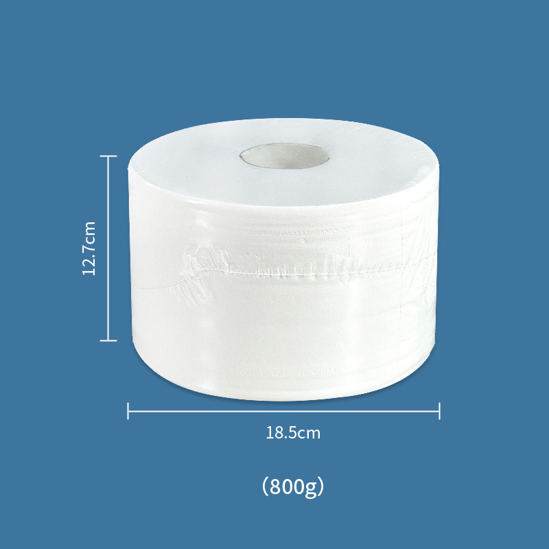 12 platos de papel de bombeo central, inodoro comercial, rollo de papel grande, caja completa al por mayor, papel higiénico de extracción central de dos pisos