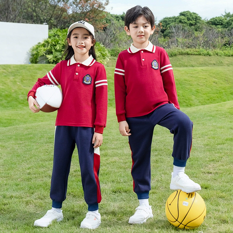 Школьная форма футболка с коротким рукавом детская спортивная одежда летняя новая трехсекционный набор одежды для детского сада производитель прямой волос