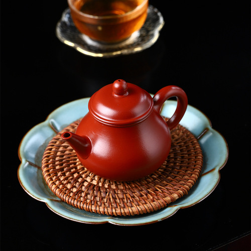 Gaobale horizontal pot manufacturer wholesale Yixing purple clay pot raw ore Dahongpao mud teapot Kungfu tea set on behalf of