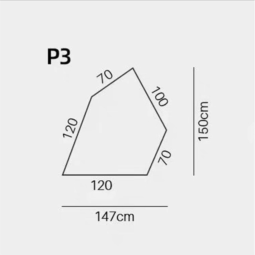 Italiano minimalista sofá de tela de roca gran sala de estar muebles villa gran capa plana módulo de forma especial sofá