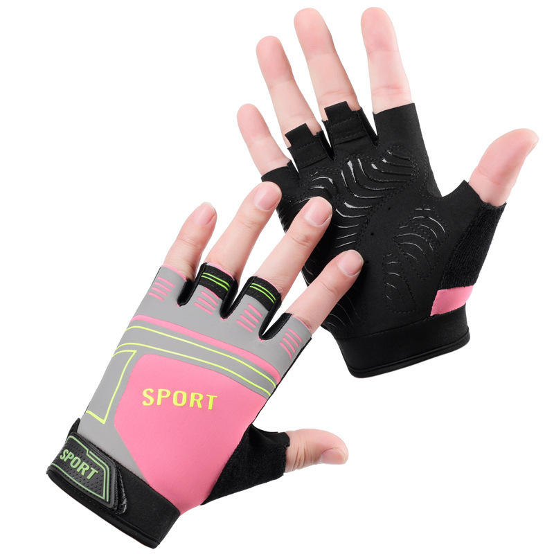 Guantes de fitness para hombres y mujeres al aire libre gimnasio deportes transpirable fino a prueba de golpes mancuerna levantamiento de pesas dinámico guantes de ciclismo