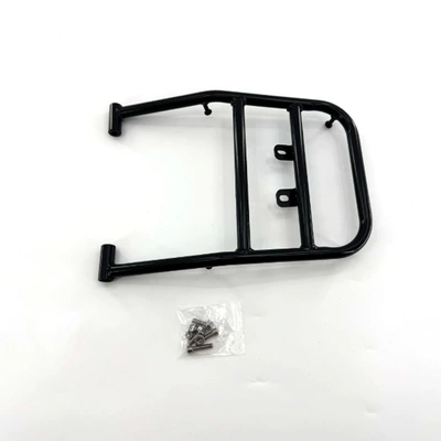 Suitable for Suzuki DRZ400E DRZ400S 400SM modified rear rack luggage rack handrail tail box rack accessories (Motorcycle frame) - black-rear-rack-export-qualitywithout-handrails