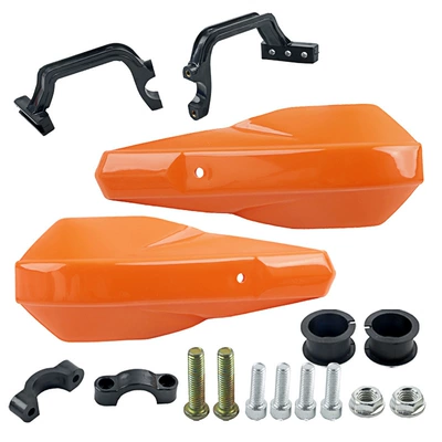 four-wheel ATV modified hand: Motorcycle Safety Supplies - small-plastic-handguard-orange
