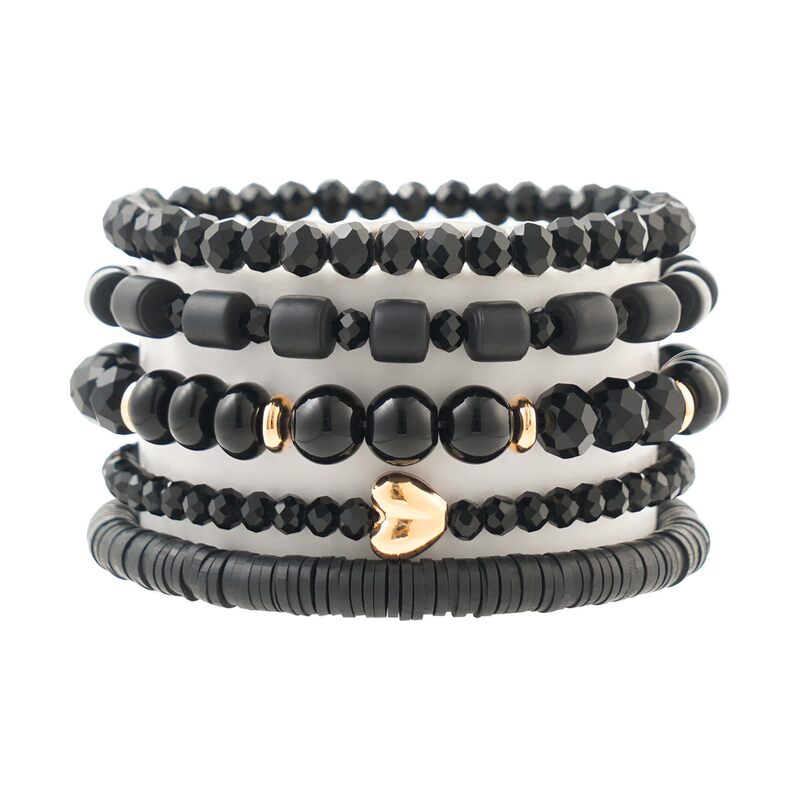 European and American Graduation Season Bohemian Independence Day Valentine's Day Friendship Love Soft Clay Pendant Bracelet