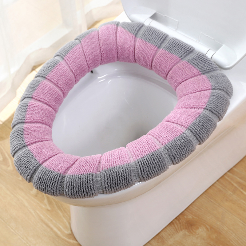 Washam bucket mat multi-color warm four seasons home new toilet mat multi match solid color textile toilet mat