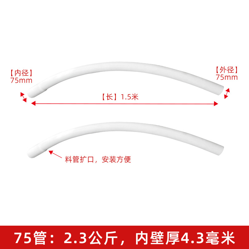 Longitud del codo 75 1,5 m