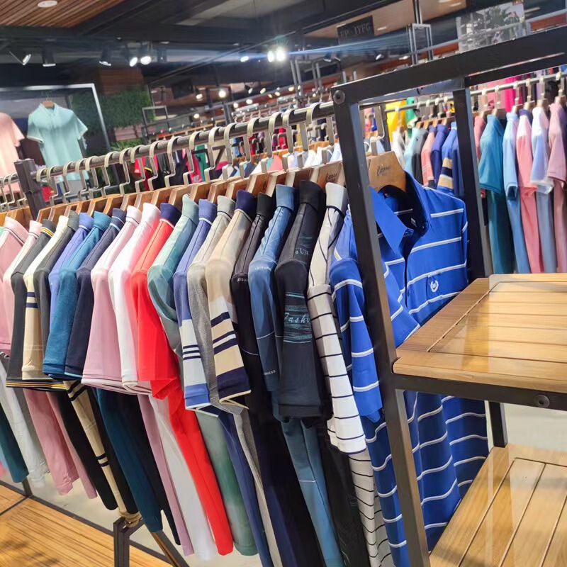 Summer middle-aged and elderly polo shirt father's short sleeve T-shirt lapel night market stall men's tail wholesale