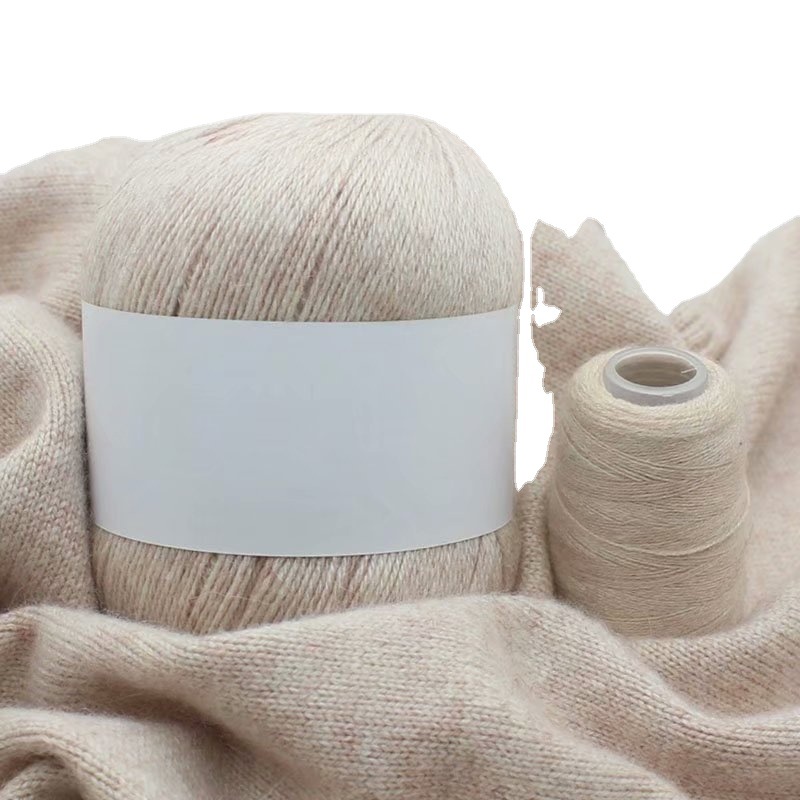 Hilo de Cachemira tejido a mano al por mayor bebé anti-pilling conejo lana medio grueso lana DIY lana tejida bufanda suéter