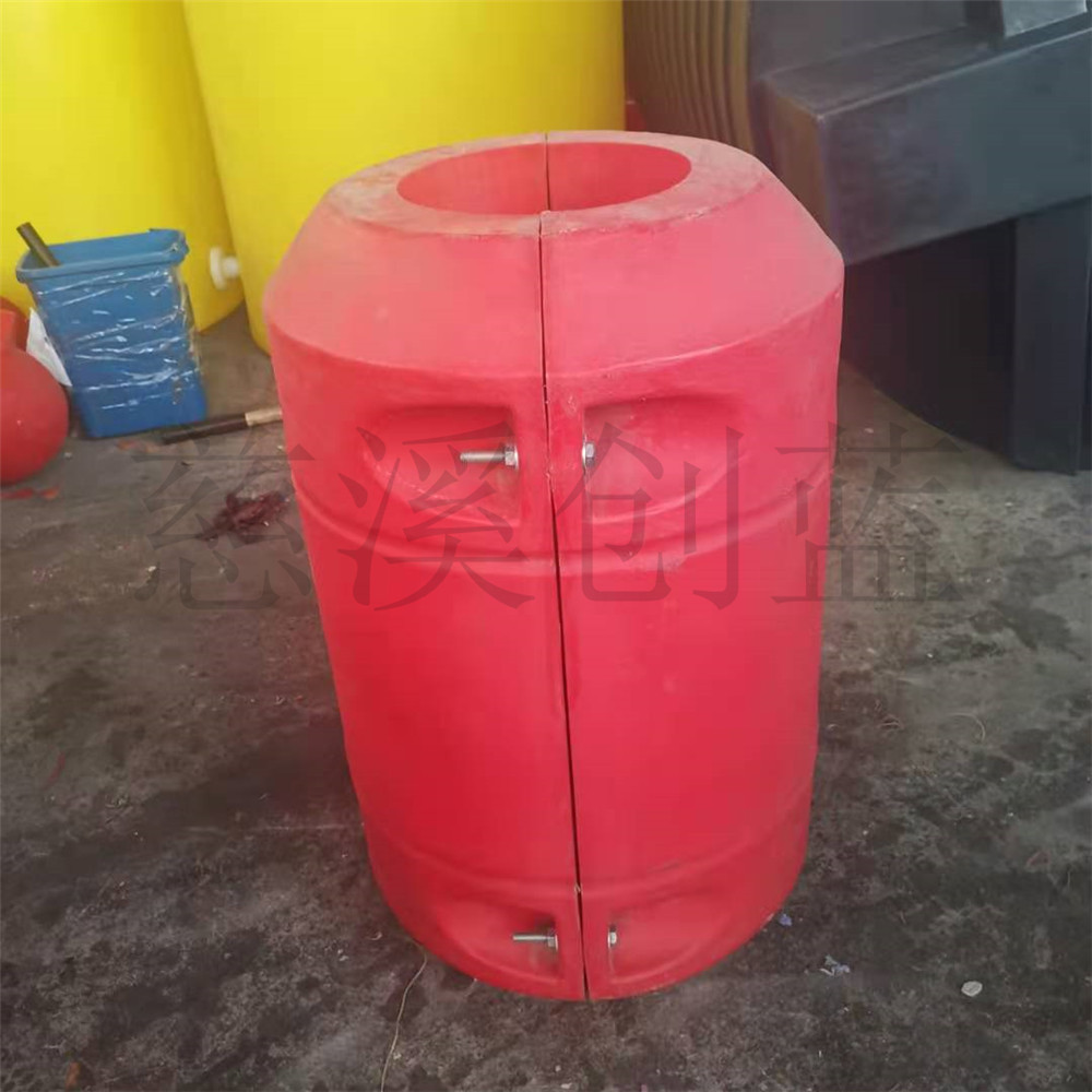 平邑汛期400*1000拦漂浮筒 水电站加厚拦污浮筒 滚塑浮体