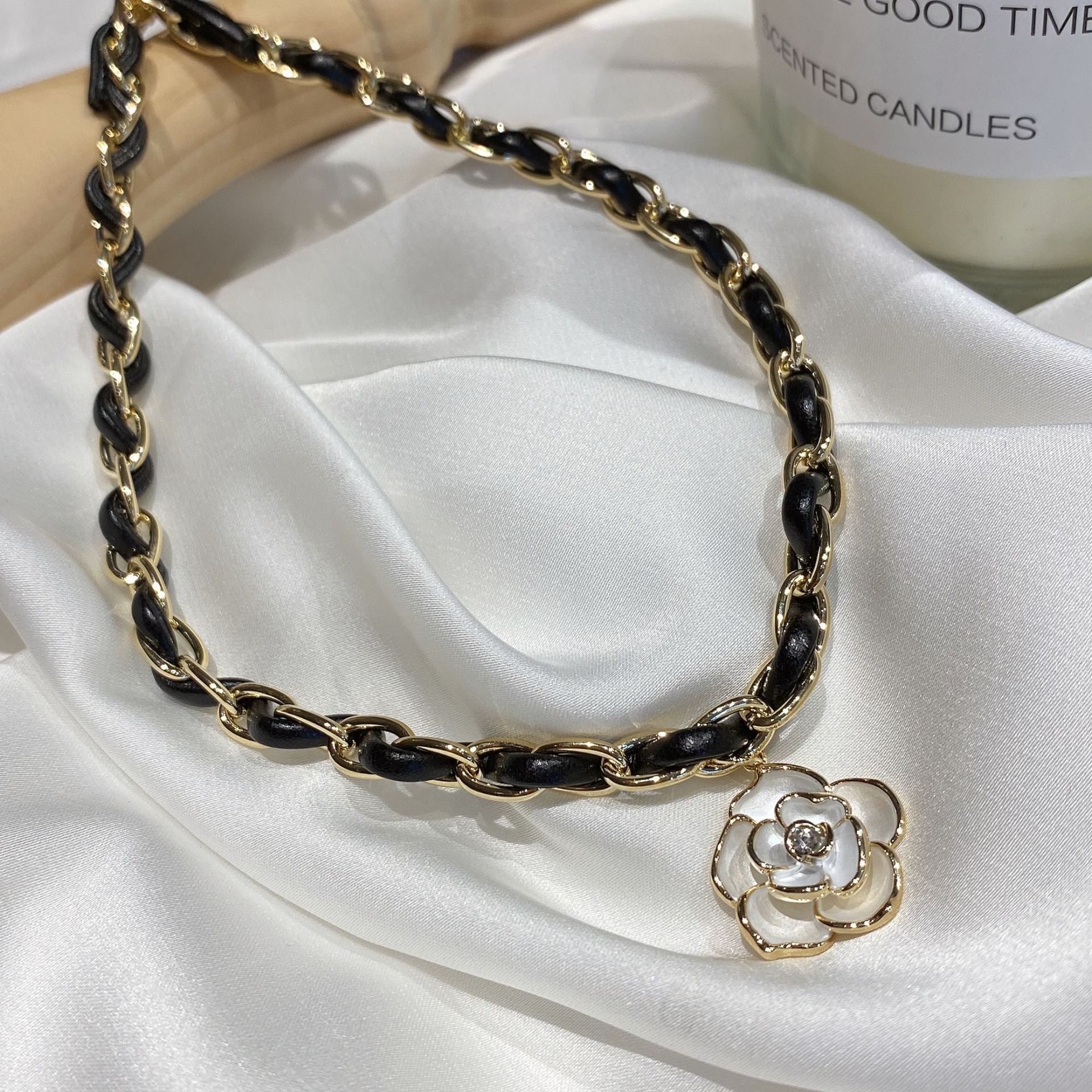 Fashion Heart Shape Pu Leather Handmade Womenu0027S Pendant Necklace 1 Piece