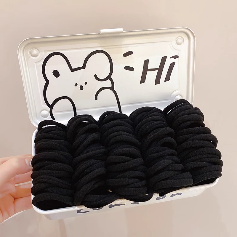 2025 nuevo estilo simple y versátil banda para el cabello sin costuras diadema duradera y de alta elasticidad que no daña el cabello coleta gruesa cuerda para el cabello sombreros