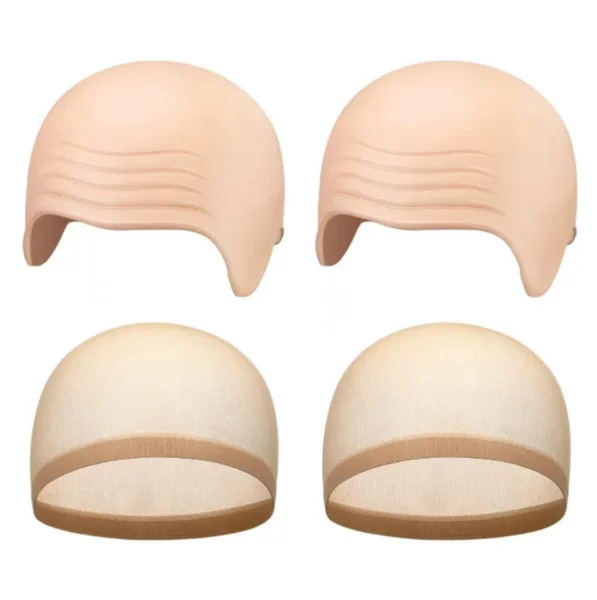 In-Stock Foreign Trade Goods: Skin-Colored Wig Net, Rubber Bald Cap, High-Elastic Head Cover, Pantyhose Net Hat, Cosplay Masquerade Props
