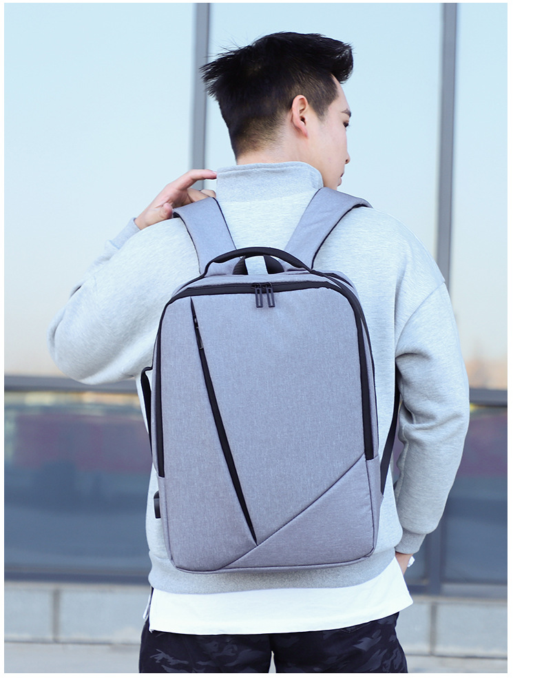 Nouveau sac à dos de vente chaude pour hommes sac d'ordinateur de grande capacité chargeur USB sac à dos de transport d'affaires léger et réduisant la charge sac à dos étudiant_voghion.com