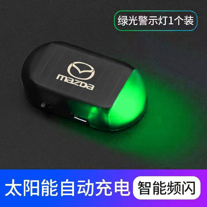 lámpara de advertencia solar de automóvil simulación antirrobo lámpara de advertencia antirrobo de simulación LED universal de cámara de vídeo