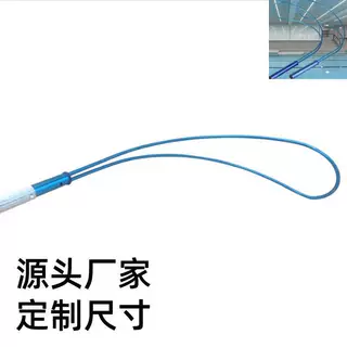 源头工厂新品外贸泳池救生设备加厚加强带手柄铝合金专用救生钩