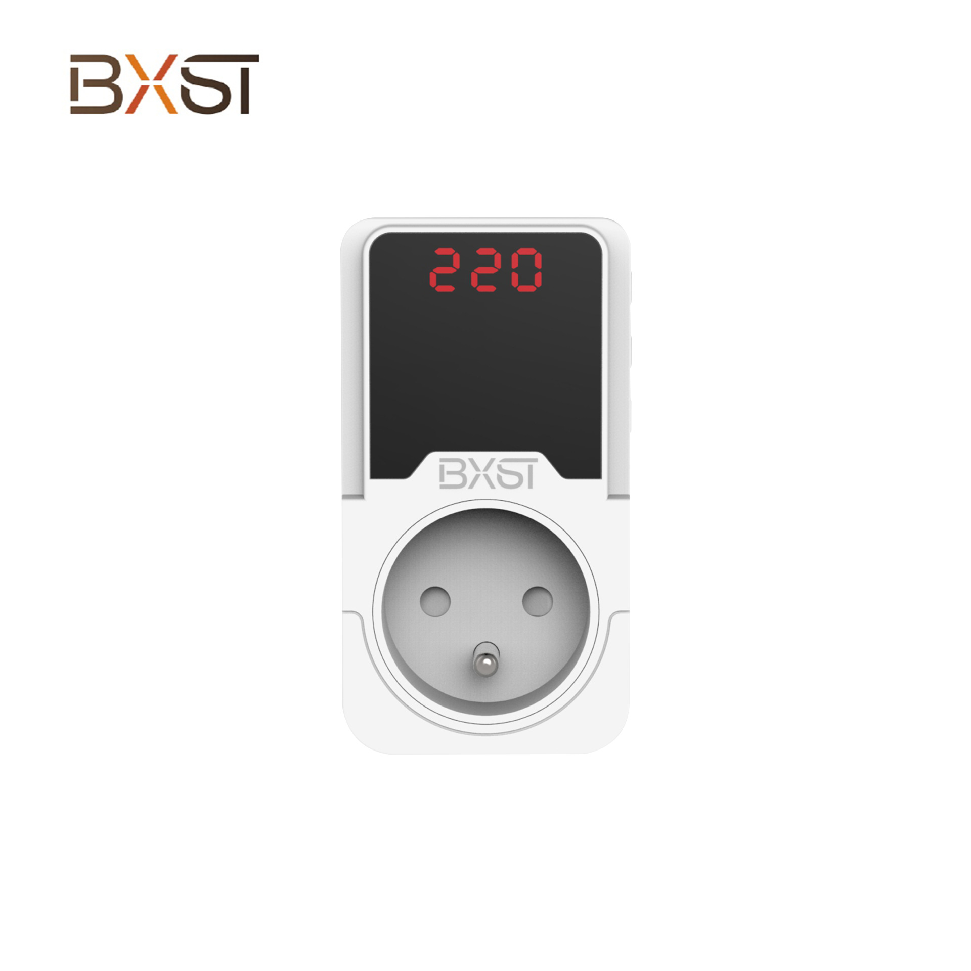 Power Surge Protector 140J French Plug and Socket Voltage Protector with Digital Screen Cross-Border Export