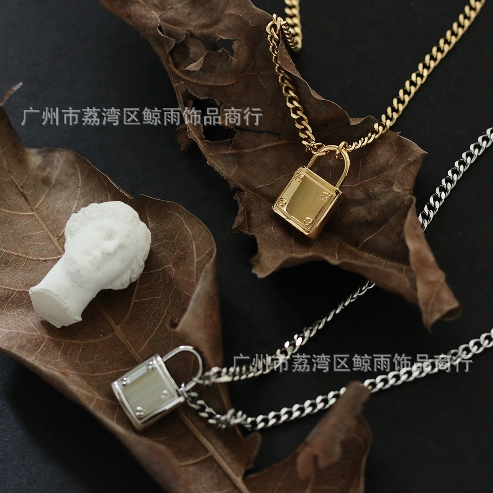 17g Weight Vacuum Plating Gold Plating Process 18K Gold Plated Plating Material 304 Stainless Steel Pendant Material Necklace Classification 304 Stainless Steel Chain Material 304 Stainless Steel Material Women'S Gender Streetwear Style Gold, Silver Color Wholesale Jewelry Streetwear 304 Stainless Steel 18K Gold Plated Necklace 3