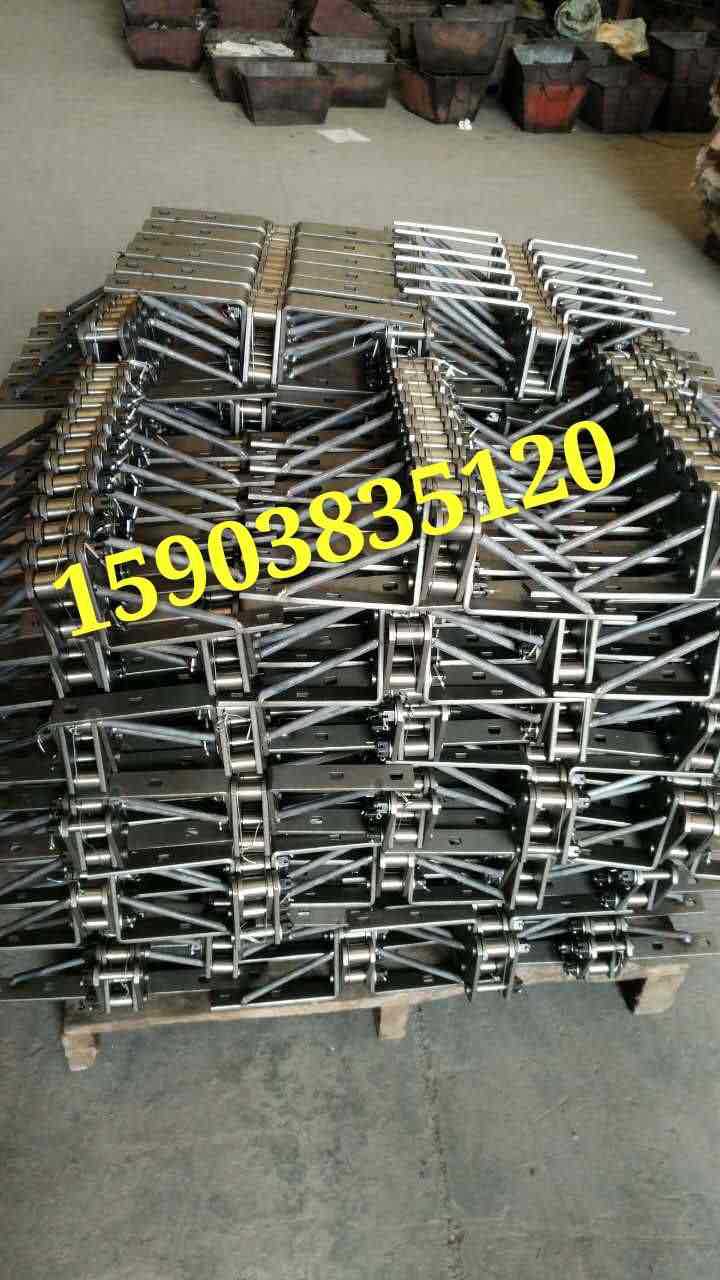 粮食机械刮板链条 刮板机链条 蝴蝶耳朵刮板链扒谷机链条p66.5