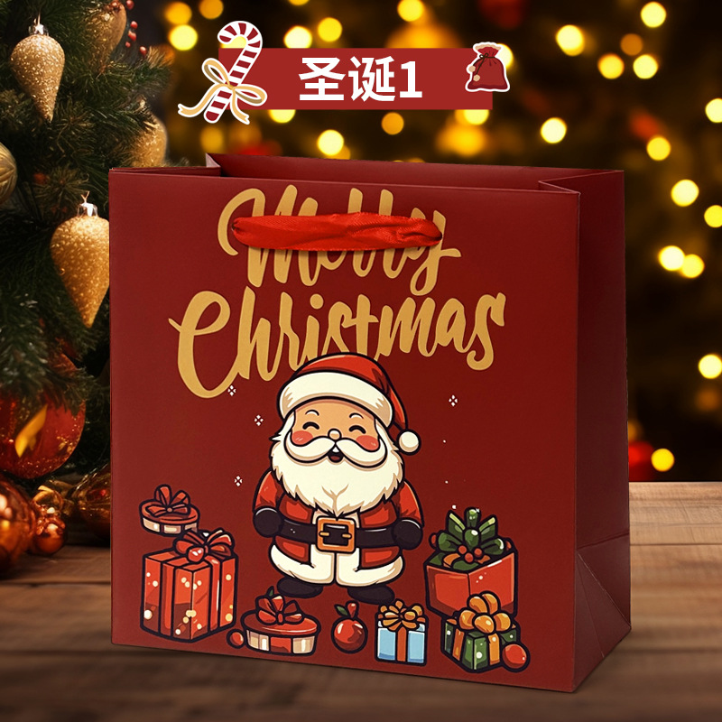 Bolsas de papel kraft engrosadas y ecológicas portátiles, pasteles de luna de té, regalos de alta gama, bolsas de embalaje, tarjetas blancas, venta al por mayor transfronteriza