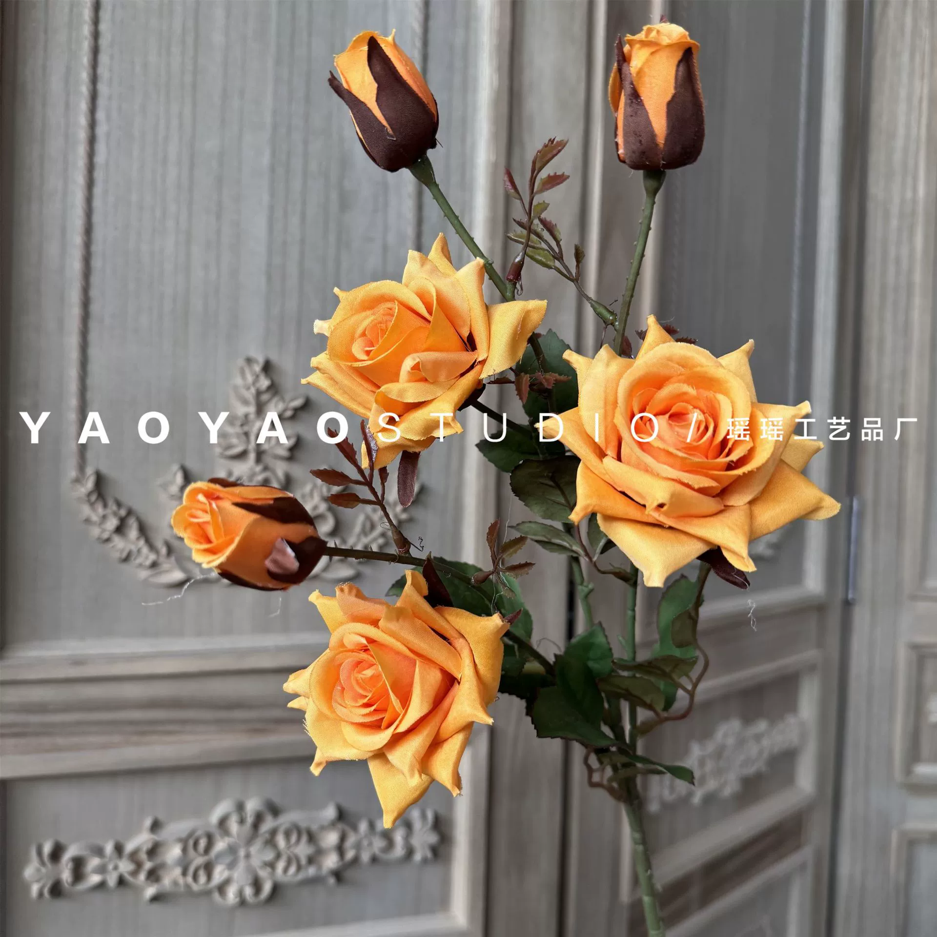 Monet Garden Wind Simulation Flower Coffee Shop Sedies Outdoor Wedding False Flower Store Window Landscape Landscape Landscape