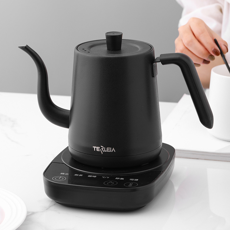 新款304不绣钢电热水壶办公室家用快速壶煮茶煮咖啡自动恒温调节