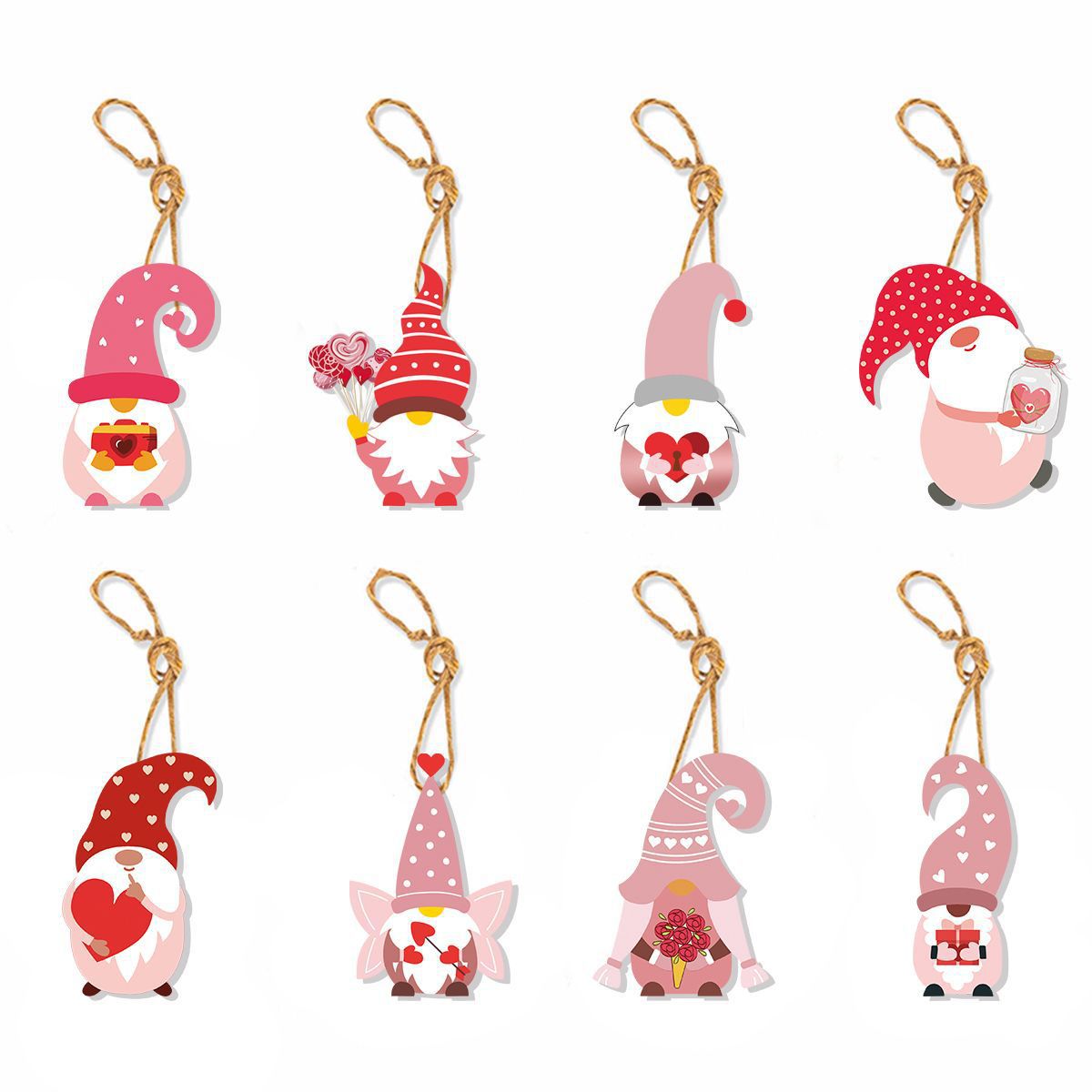 Valentine's Day Cute Heart Shape Paper Party Festival Hanging Ornaments display picture 2