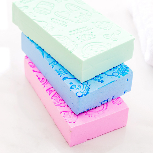 PVA clean square cotton, absorbent sponge for bathing, high-density baby bathing cotton to rub dust and mud