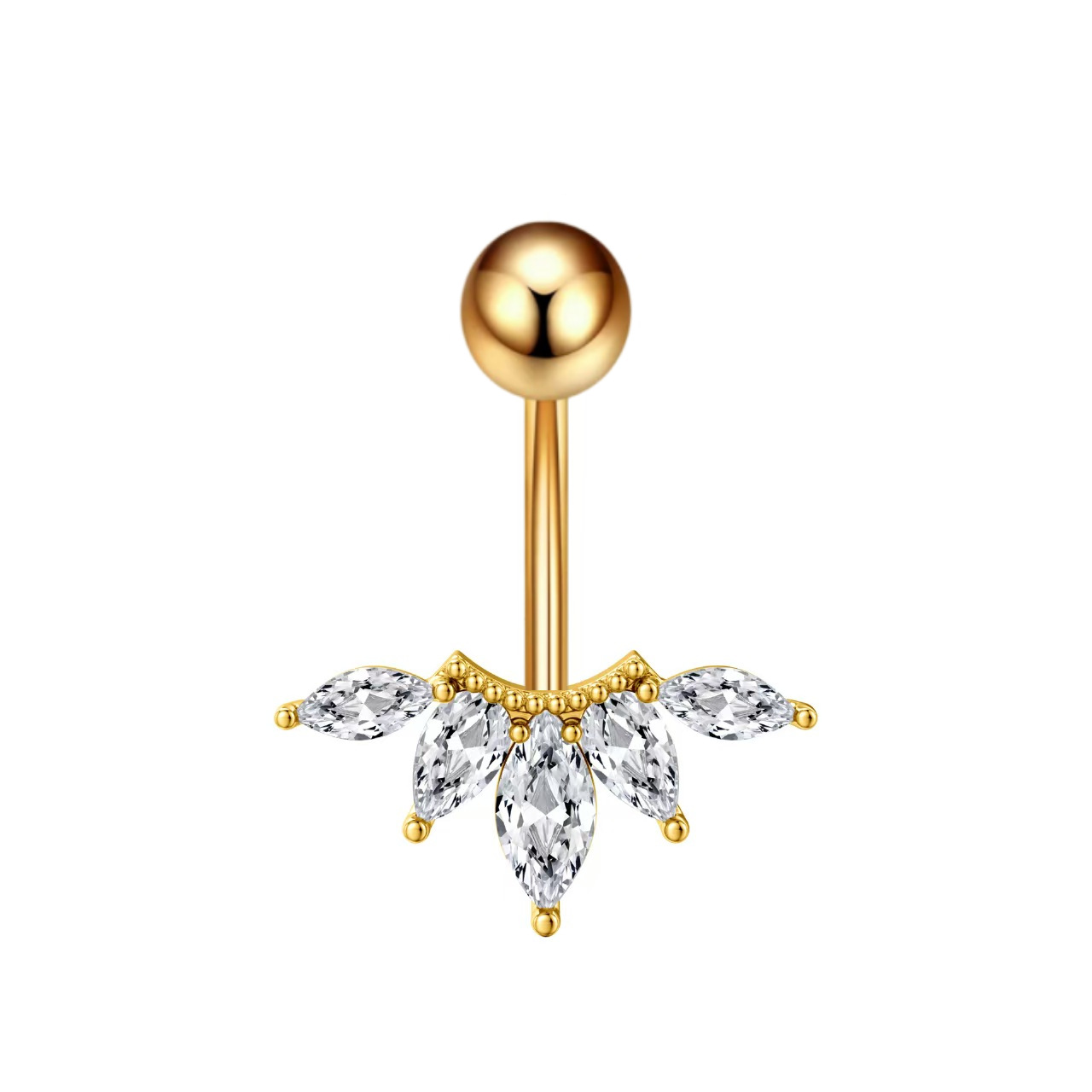 Silver pointed spike labret stud material detail