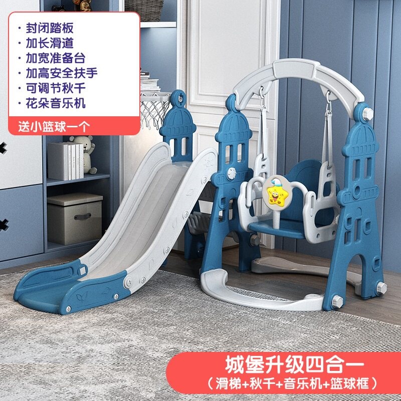 Niños en interiores y al aire libre escaleras de plástico deslizantes para niños columnas juguetes pequeños combinados para bebés