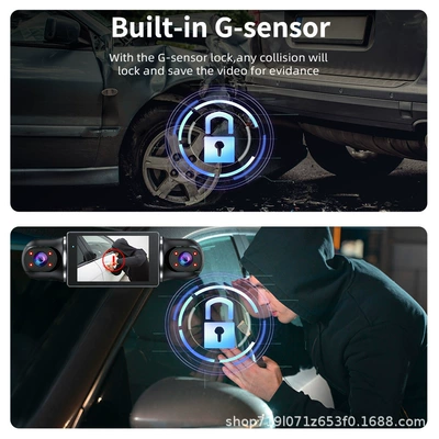 Driving recorder panoramic night vision, built-in