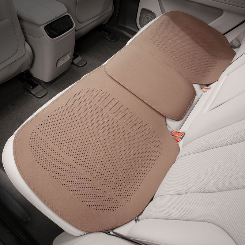 Seat cushion, seat cover, Mercedes-Benz Car Seat Cushion - b-full-coverage-thin-chestnut-brown-rear-row-single