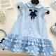 New 2025 Baby Girl Small Flying Sleeve Shirt Dress Girls Stylish Big Skirt Fashion Princess Dress dress Trendy