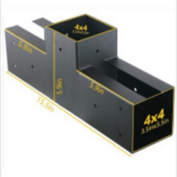 Kit de marco 3 - way inclinado techo marco bracket kit de soporte de techo recubierto en polvo marco de pared bracket 4inx 4in