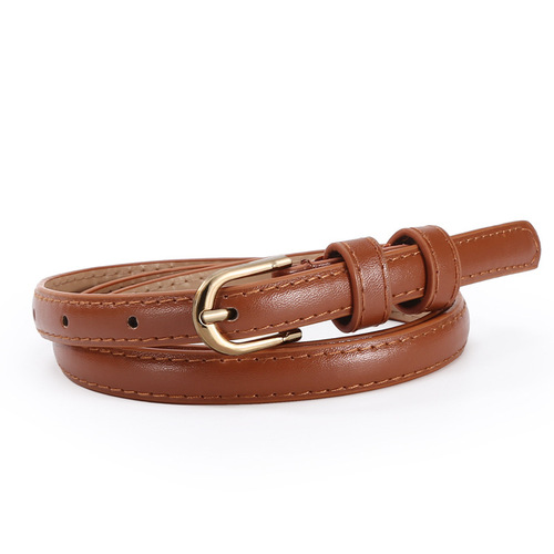 Korean women's belt fashionable versatile belt student decoration jeans with thin belt decoration dress