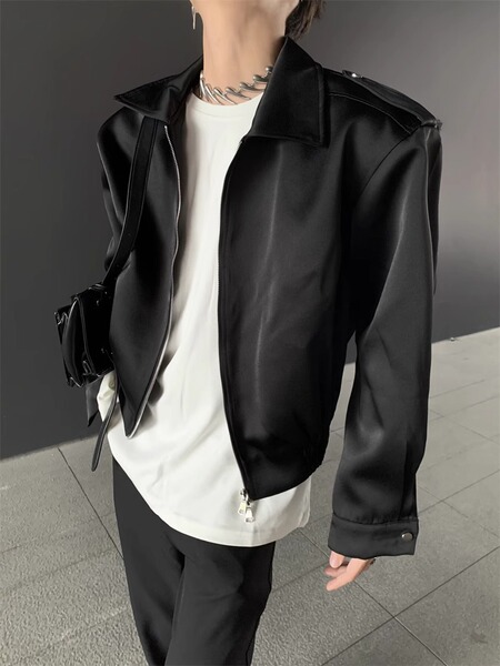 Minimalistic design demi-season autumn jacket