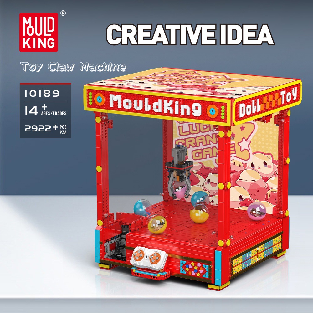 Juguetes creativos 10189 agarrar muñeca máquina de control remoto bloque eléctrico ensamblaje regalo para niños y niñas