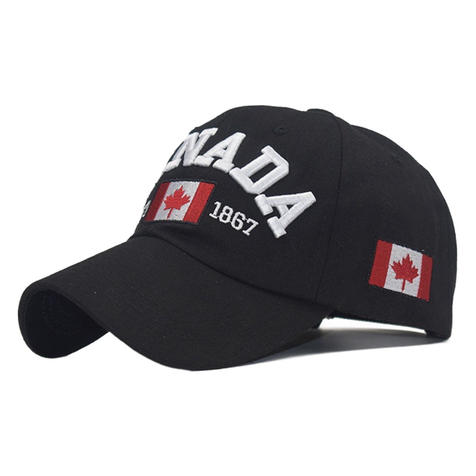 AliExpress eBay popular carta CANADÁ gorra de béisbol para hombres y mujeres gorra de béisbol canadiense de algodón todo partido gorra de pico