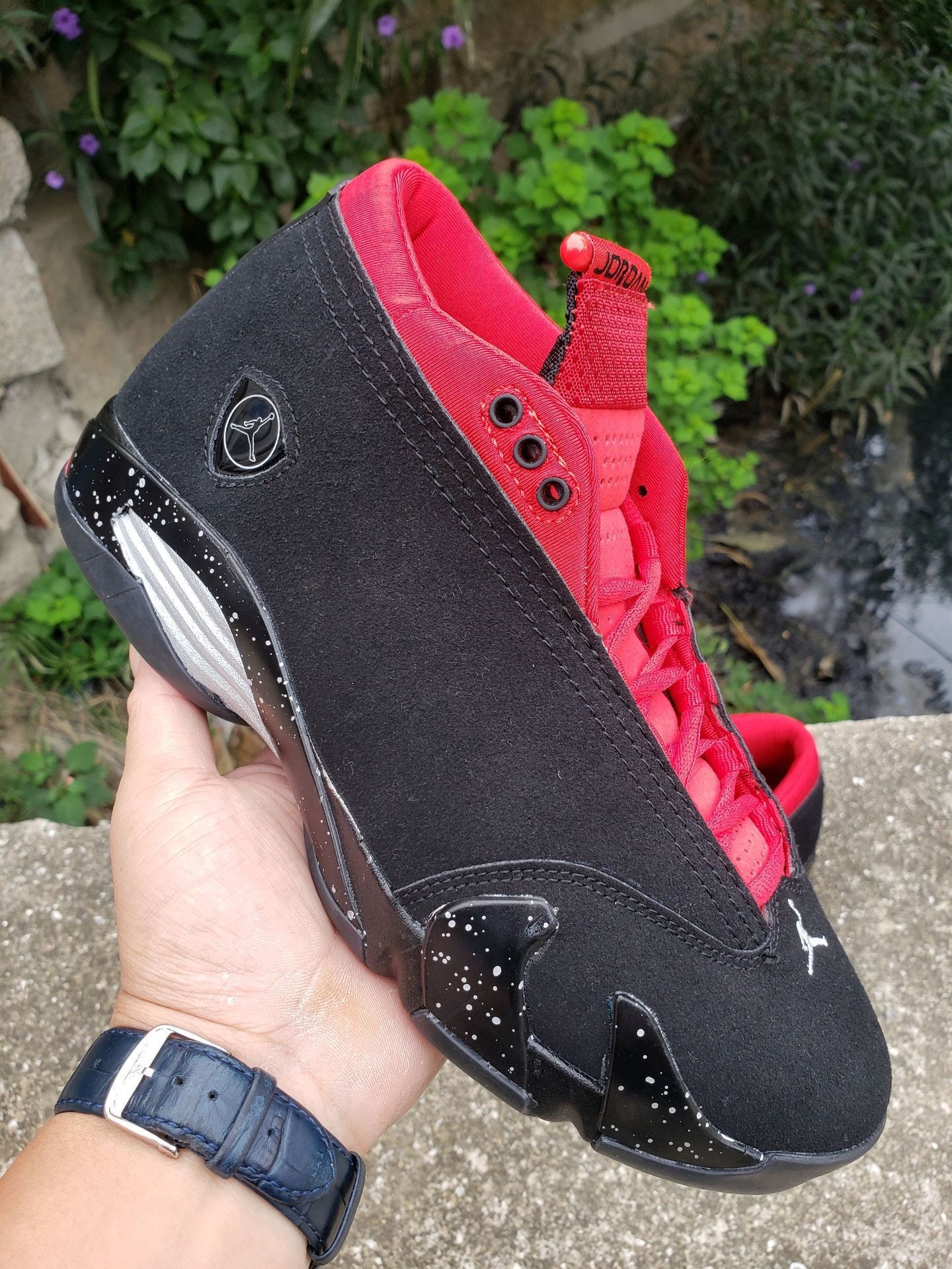 Zapatos de baloncesto puros original aj14 Joe14 rojo Ferrari retro versátil zapatos deportivos para hombres y mujeres