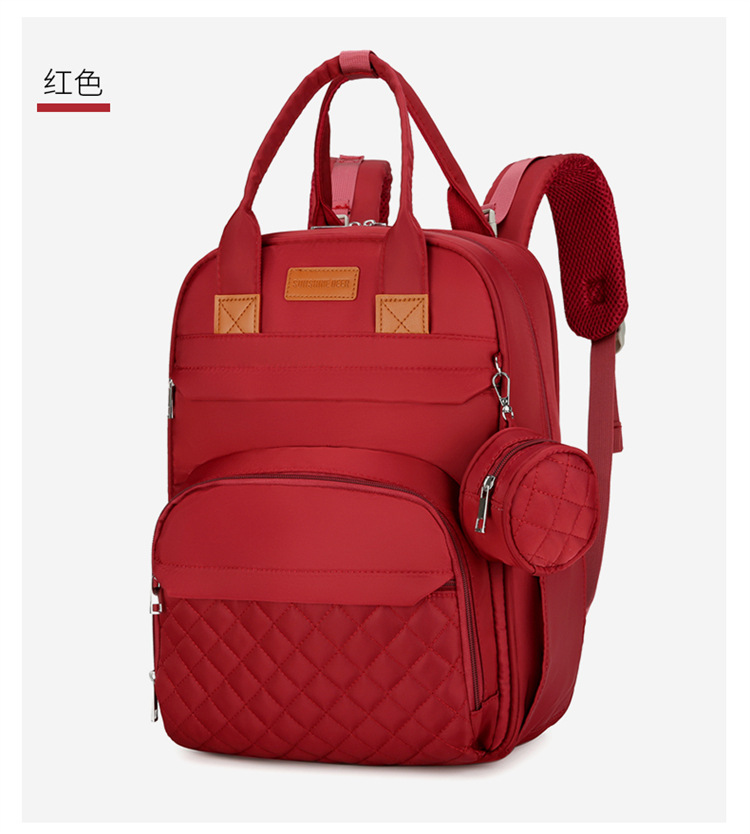 Cross-border exclusive for mother and baby bags, 2025 new large-capacity portable travel diaper bag for both shoulders, printable Mommy bag undefined