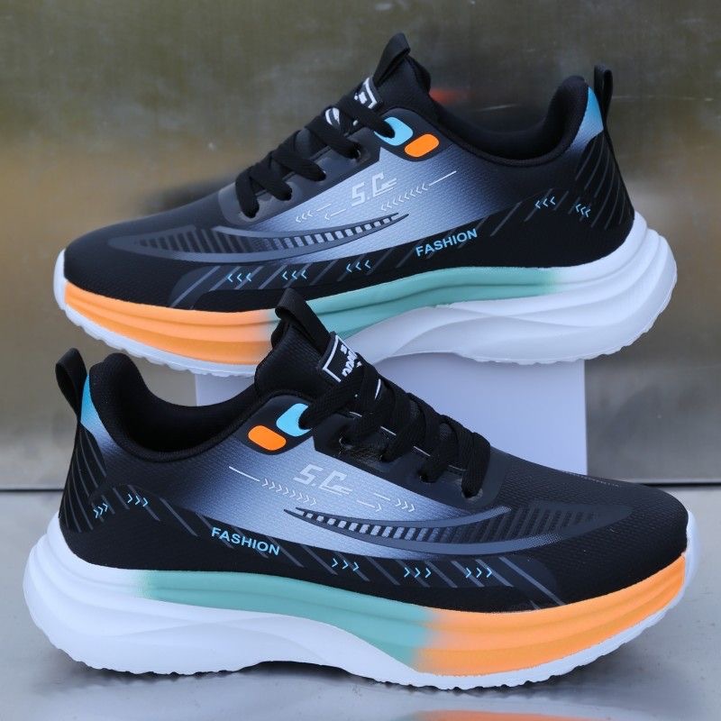 Large Size 2026 Korean Style Spring and Summer New Casual, Comfortable, Breathable, Ultra-Light Running Shoes, Sports Shoes, Men's Shoes, Student Shoes