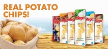 进口俄罗斯薯片megaline迈咔薯片非油炸膨化长条盒装零食100g
