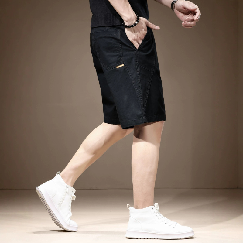Minimalist Workwear Shorts for Men, Trendy Brand, Summer 2026, Thin and Loose-Fitting, Casual Five-Point Pants for Men Minimalist Workwear Shorts for Men, Trendy Brand, Summer 2026, Thin and Loose-Fitting, Casual Five-Point Pants for Men