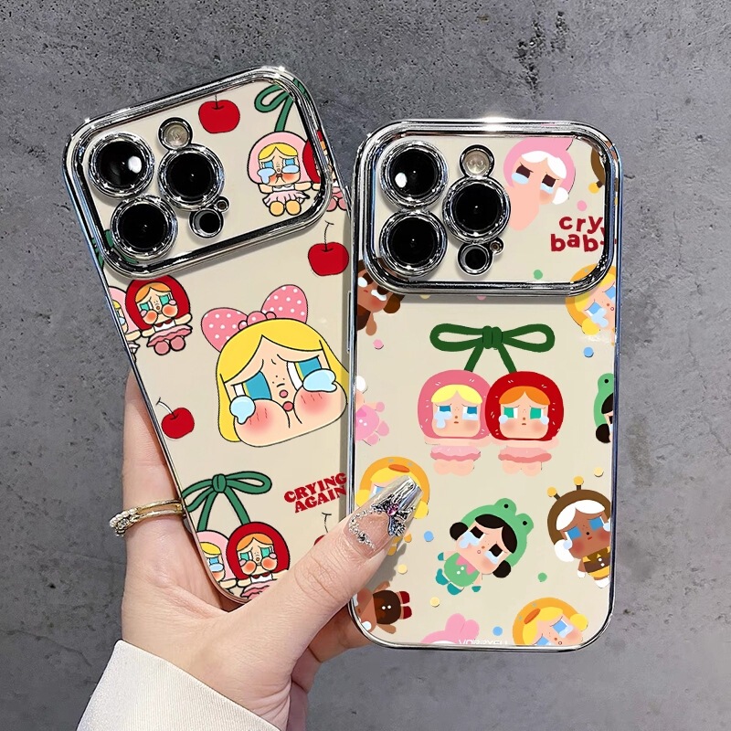 Cherry Cry Baby Phone Case for Apple 17 with Large Window, New Female Model for 16, Cute Cartoon for 15, Personalized for 14, Electroplated for 13 Cherry Cry Baby Phone Case for Apple 17 with Large Window, New Female Model for 16, Cute Cartoon for 15, Personalized for 14, Electroplated for 13