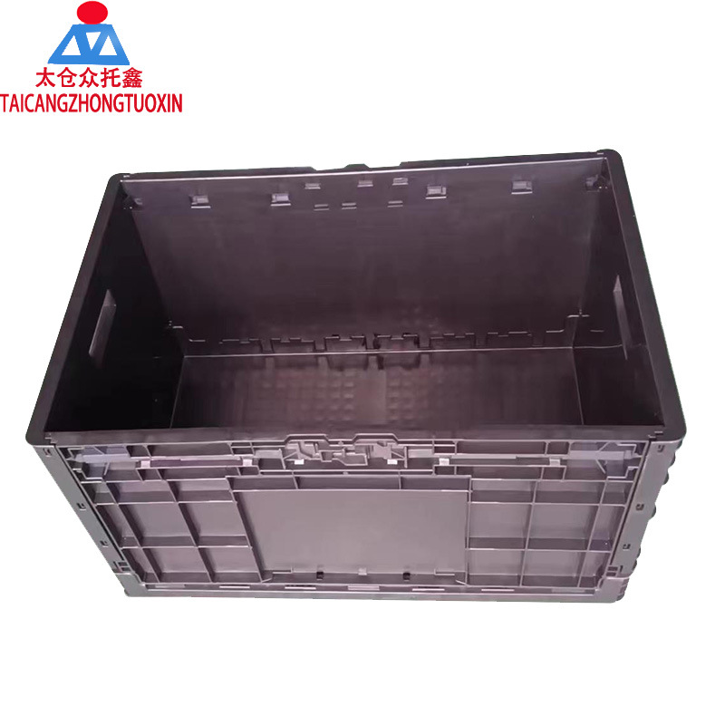 Nuevo material EUO4633 caja de plástico plegable caja logística estándar europea azul gris caja plegable antiestática 600400340 image 3