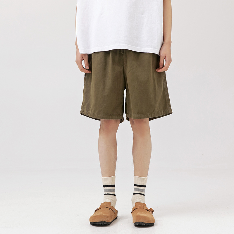 Fashionable Brand Loose 4.5 Points American Hot Pants 320g Heavyweight Woven Washed Shorts Casual Shorts for Men and Women