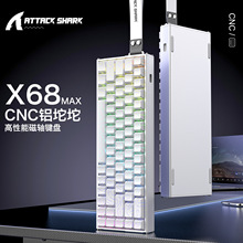 ATTACKSHARK������X68MAX�X������S�I�P8K�Α�CNC�CеRGB���I�P